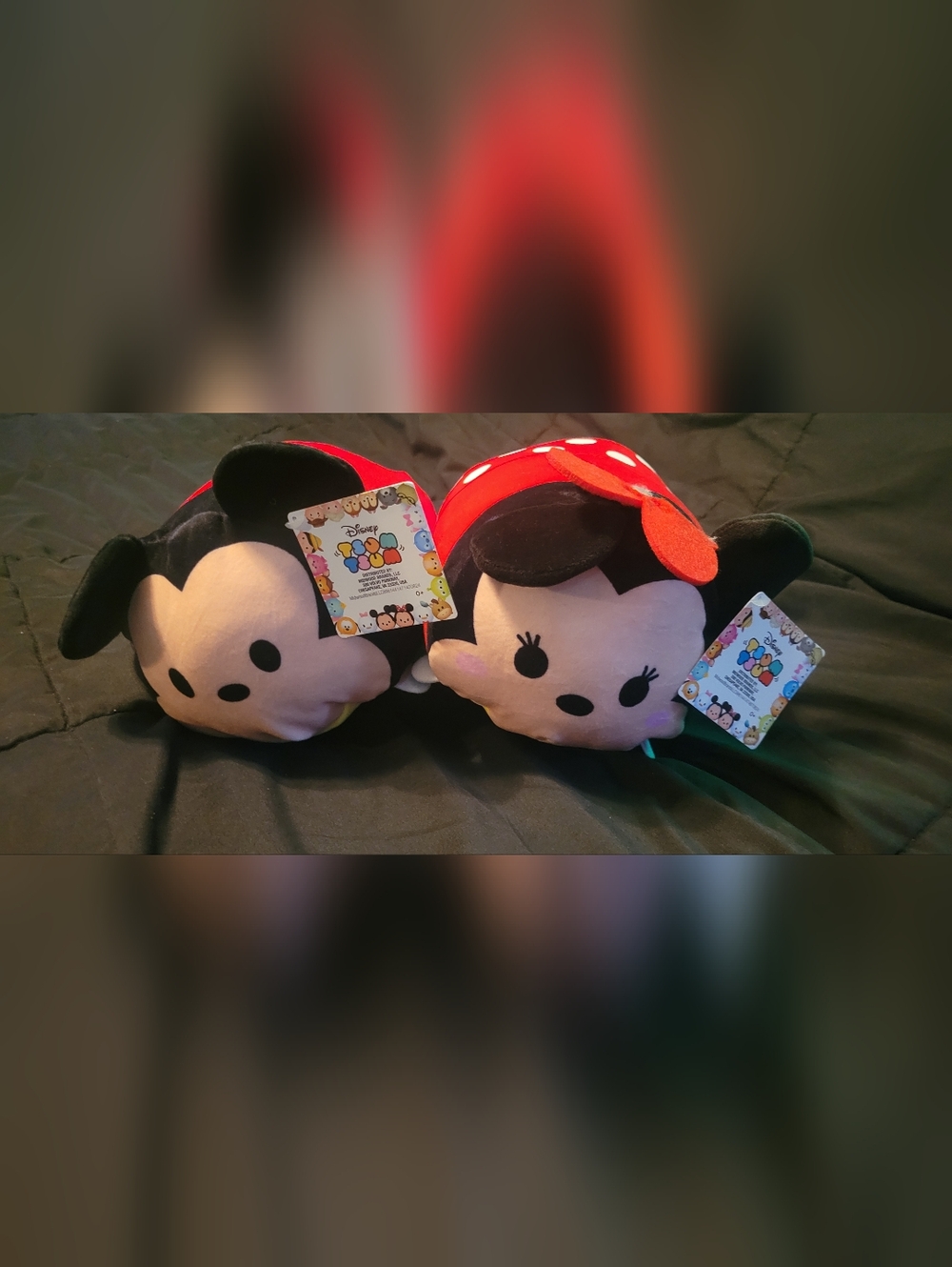 Disney Minnie & Mickey Mouse Tsum Tsum Plush - Red, Black, White